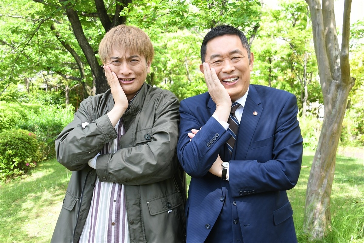JP＆貴島明日香、『警視庁・捜査一課長』ゲスト出演　ものまね封印でご本人・内藤剛志と対面