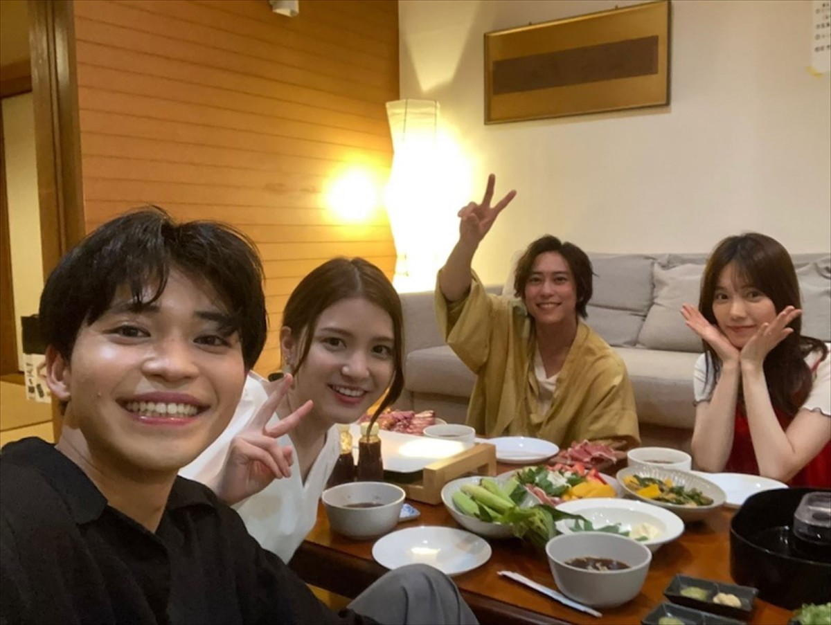 中田圭祐&川島海荷“夫妻”と過ごした佐野岳と島崎遥香 ※岳×遥香『私たち結婚しました』オフィシャルブログ