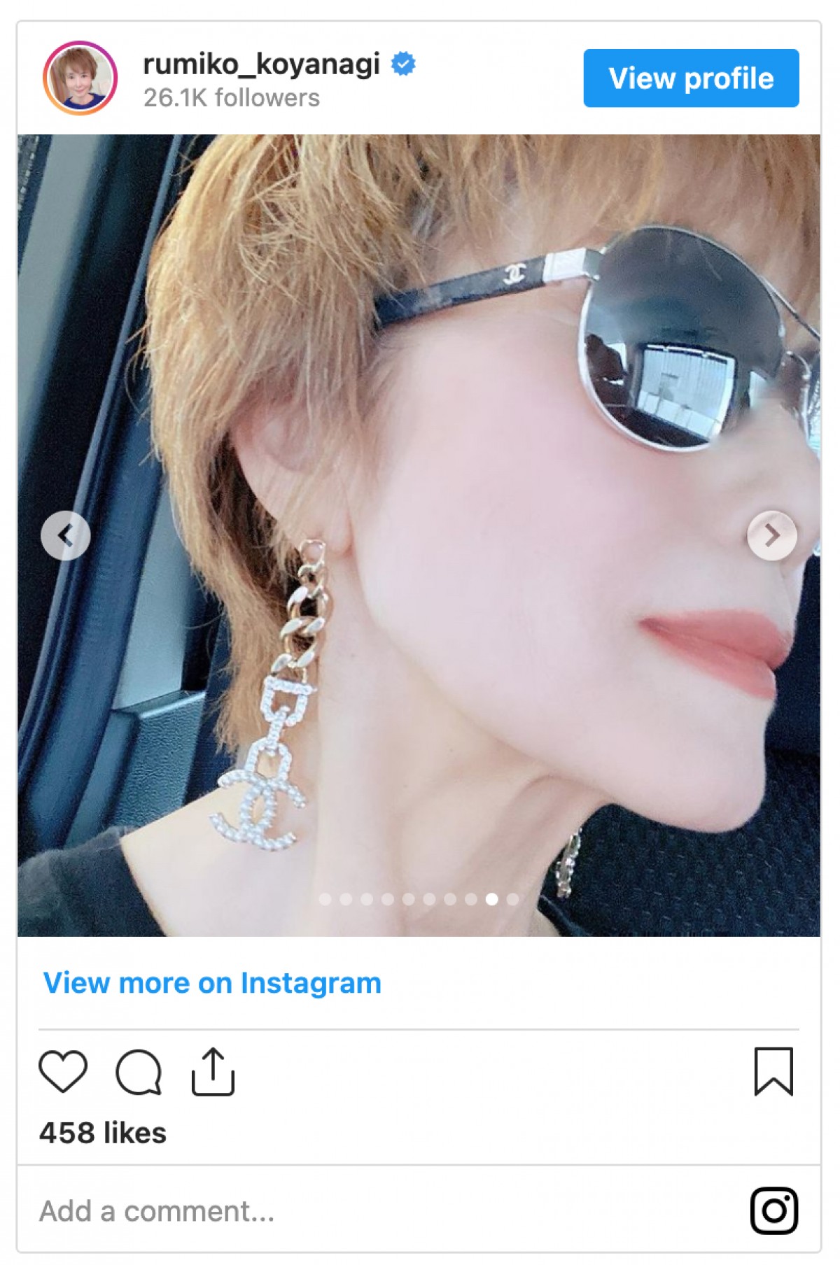 小柳ルミ子、“師匠”メッシ生観戦はラスト？「そう思うと涙が滲んで来ました」