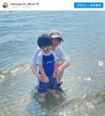 家族で夏休みを過ごす矢口真里　※「矢口真里」インスタグラム