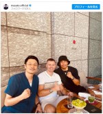 【写真】魔裟斗、“元ライバル”アルトゥール・キシェンコ＆佐藤嘉洋と3ショット　ファン興奮「伝説の男たち」