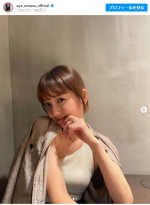 大政絢が撮影した佐々木希　※「大政絢」インスタグラム