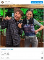 （左から）上田晋也、森泉 ※「森泉」インスタグラム