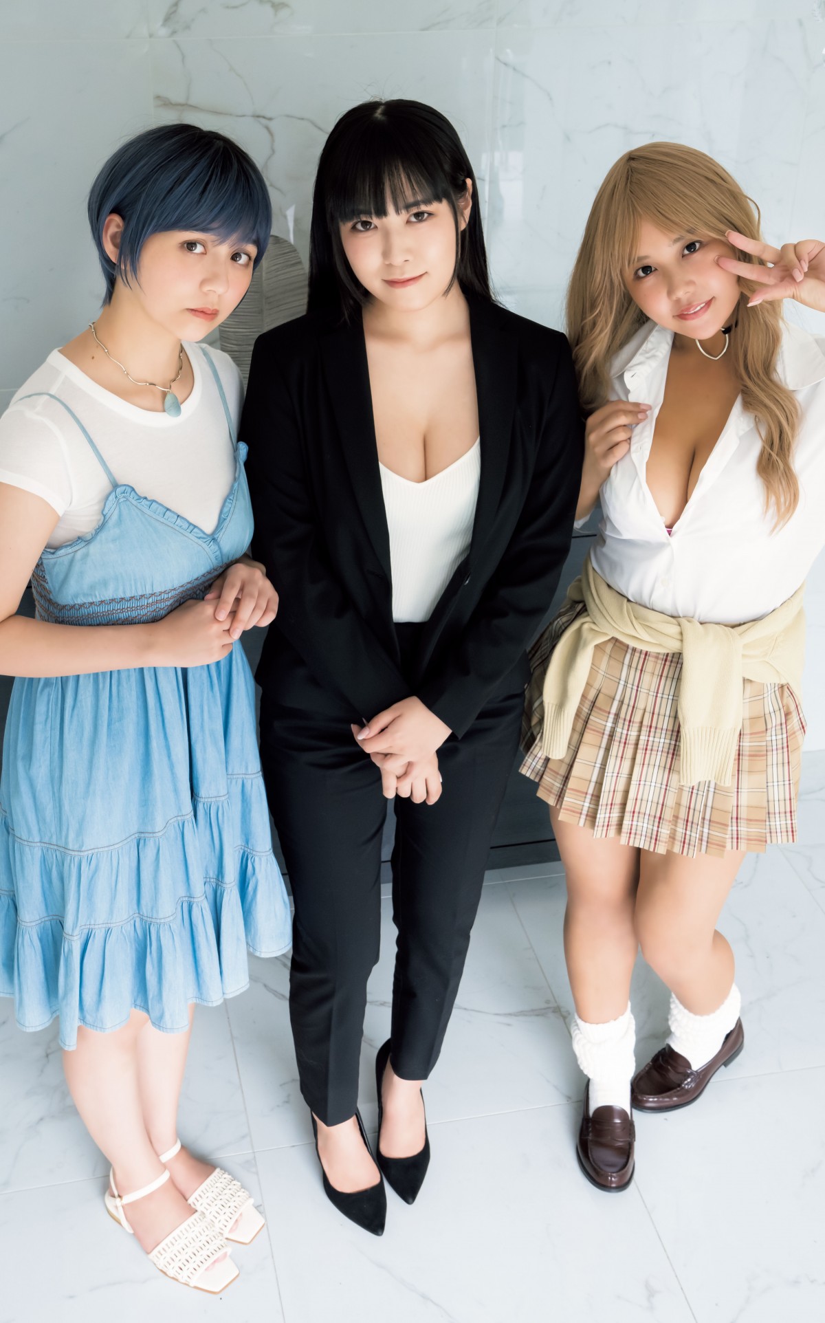 東雲うみ＆美澄衿依＆なな茶”夢の競演”『四季崎姉妹はあばかれたい』コラボグラビア
