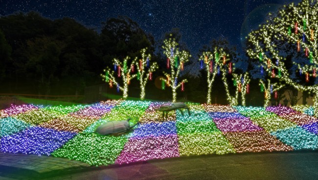 大阪・ハーベストの丘“イルミネーションイベント”開催！　100万球の光が会場を彩る