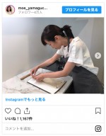 山口もえ、次女と蕎麦打ち　※「山口もえ」インスタグラム