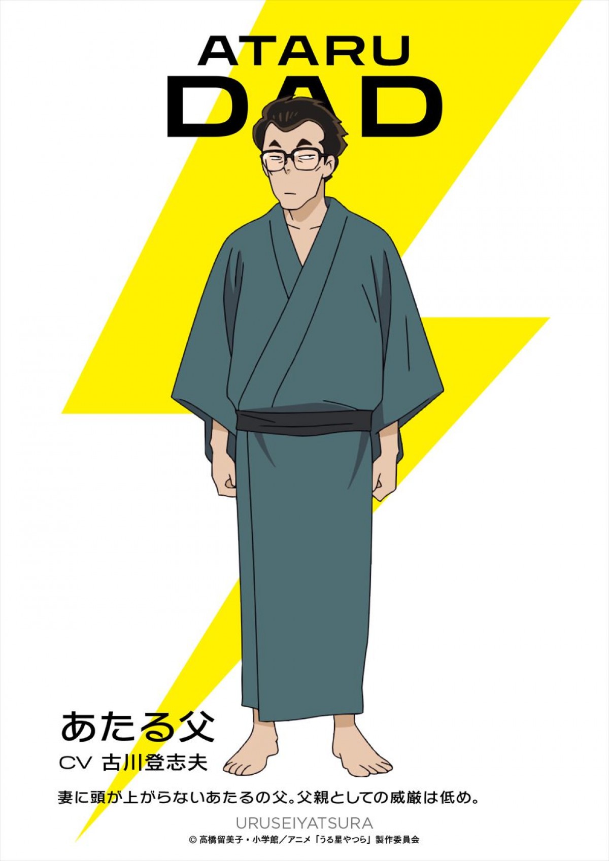 アニメ『うる星やつら』よりあたる父（cv：古川登志夫）
