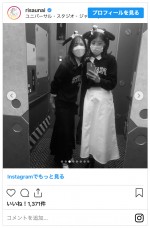 （左から）宇内梨沙、上村彩子　※「宇内梨沙（TBSアナウンサー）」インスタグラム