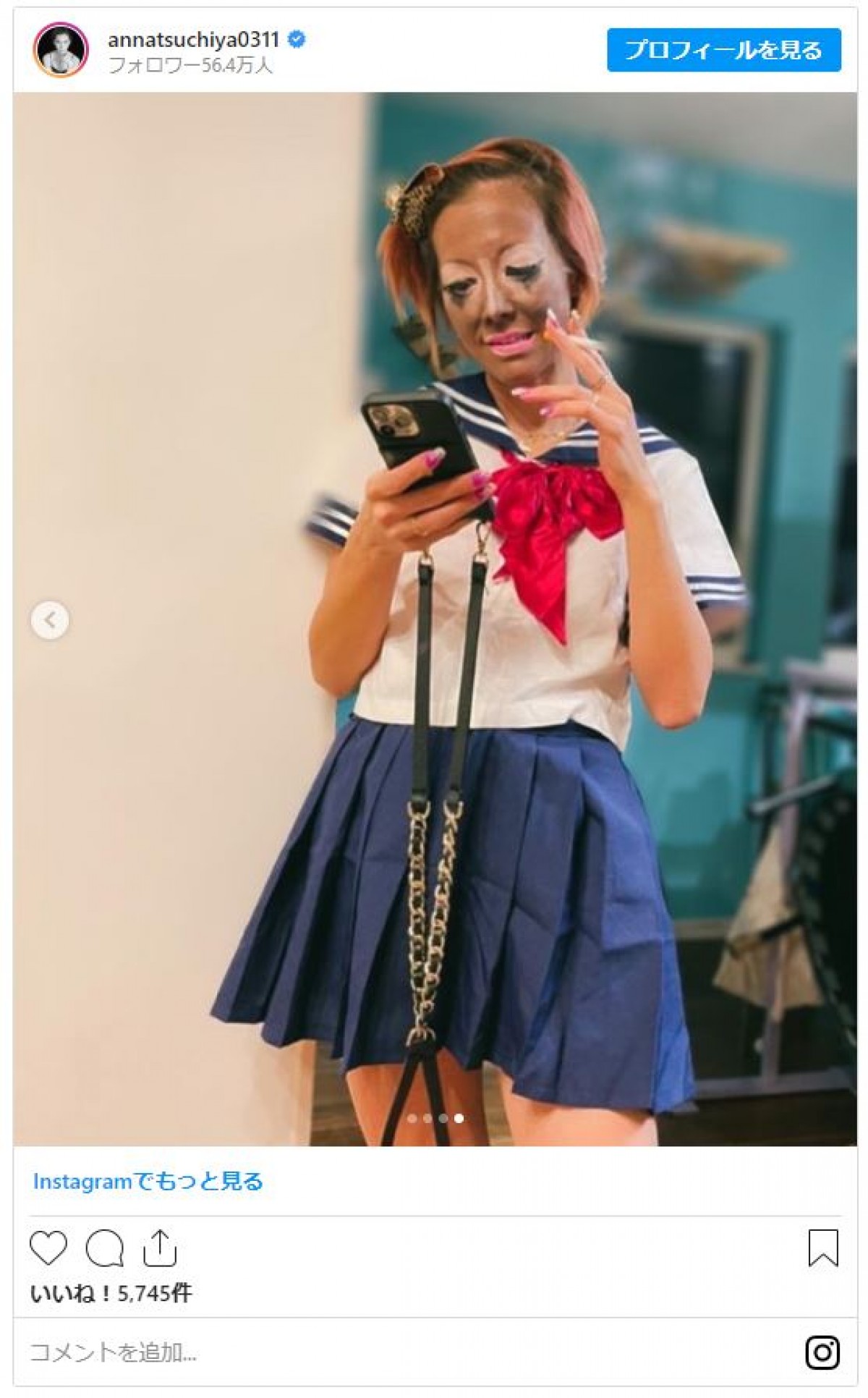 土屋アンナ　“ガングロギャル”ハロウィンコスに「最高」「爆笑した」の声