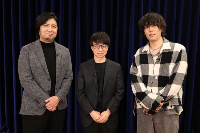 映画『すずめの戸締まり』より鼎談を行った（左から）陣内一真、新海誠監督、野田洋次郎
