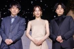 映画『ラーゲリより愛を込めて』スノーカーペットイベントに登場した二宮和也、北川景子、中島健人