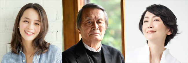 日曜劇場『アトムの童』第二章に出演する(左から)加藤ローサ、山崎努、麻生祐未