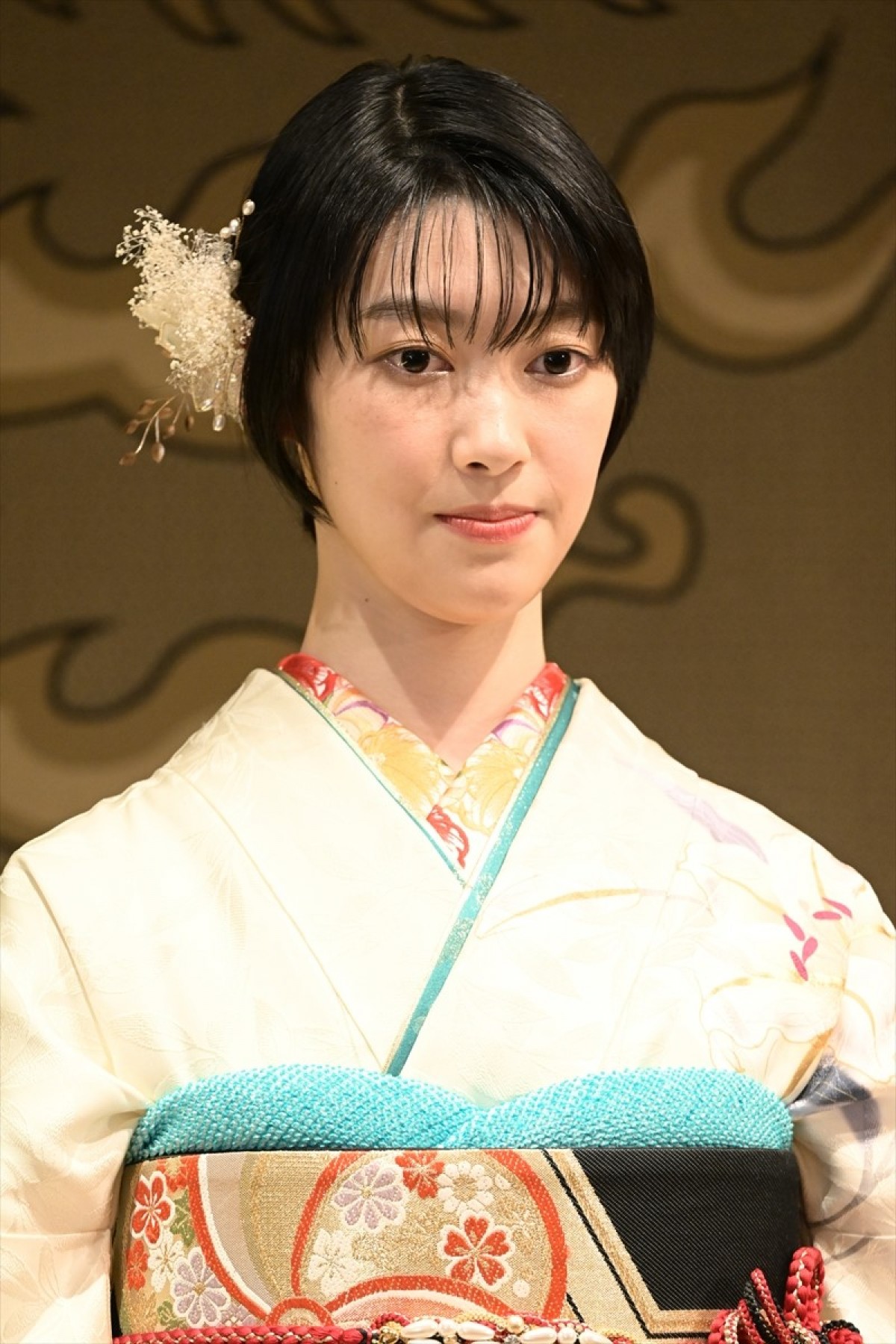 『舞いあがれ！』浅田芭路、晴れ着姿で挨拶「普段は無邪気です」　福原遥への憧れも語る