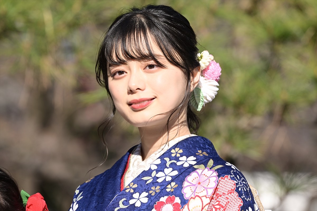 『舞いあがれ！』浅田芭路、晴れ着姿で挨拶「普段は無邪気です」　福原遥への憧れも語る
