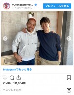 （左から）長友佑都、香川真司　※「長友佑都」インスタグラム