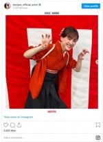 綾瀬はるか、かわいすぎる“寅ポーズ”で新年のあいさつ　※「ホリプロ Actor」公式インスタグラム