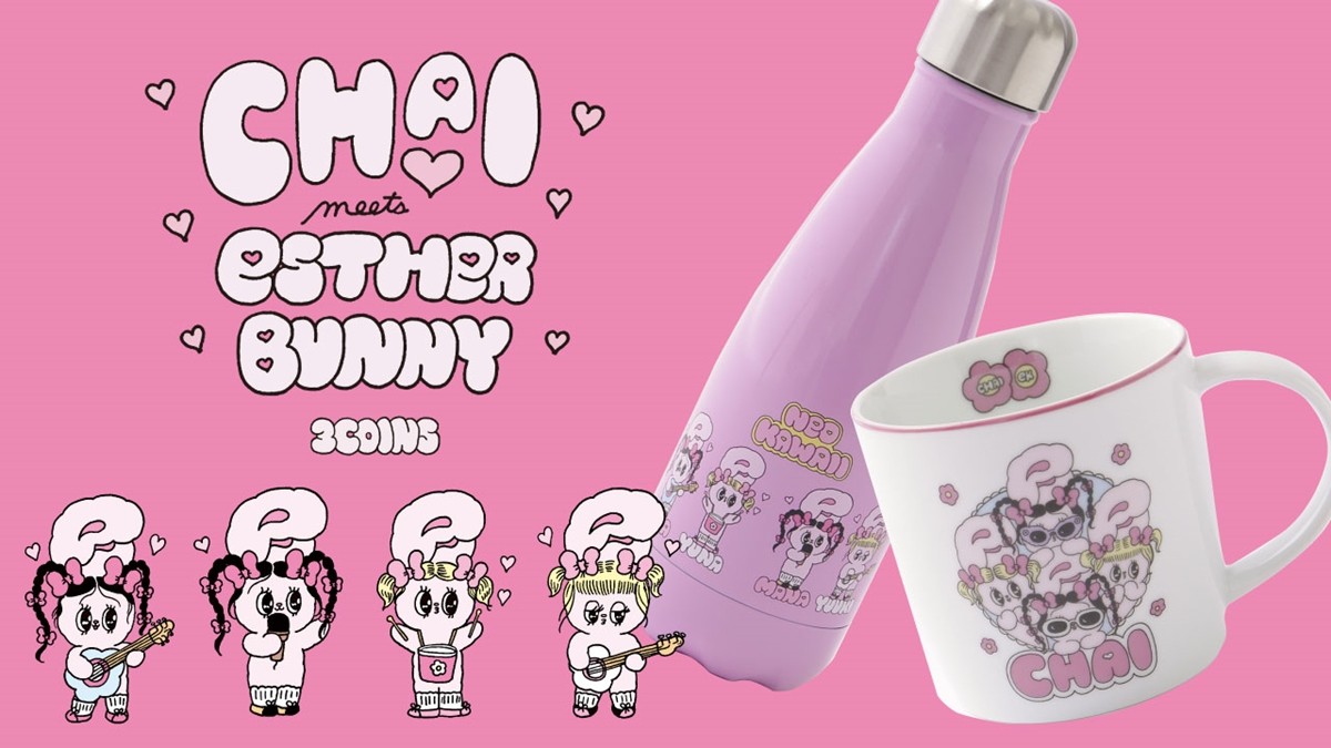 「3COINS」×「CHAI」×「Esther Bunny」トリプルコラボ実現！