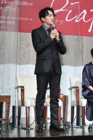 中河内雅貴、舞台『ピアフ』製作発表に登場