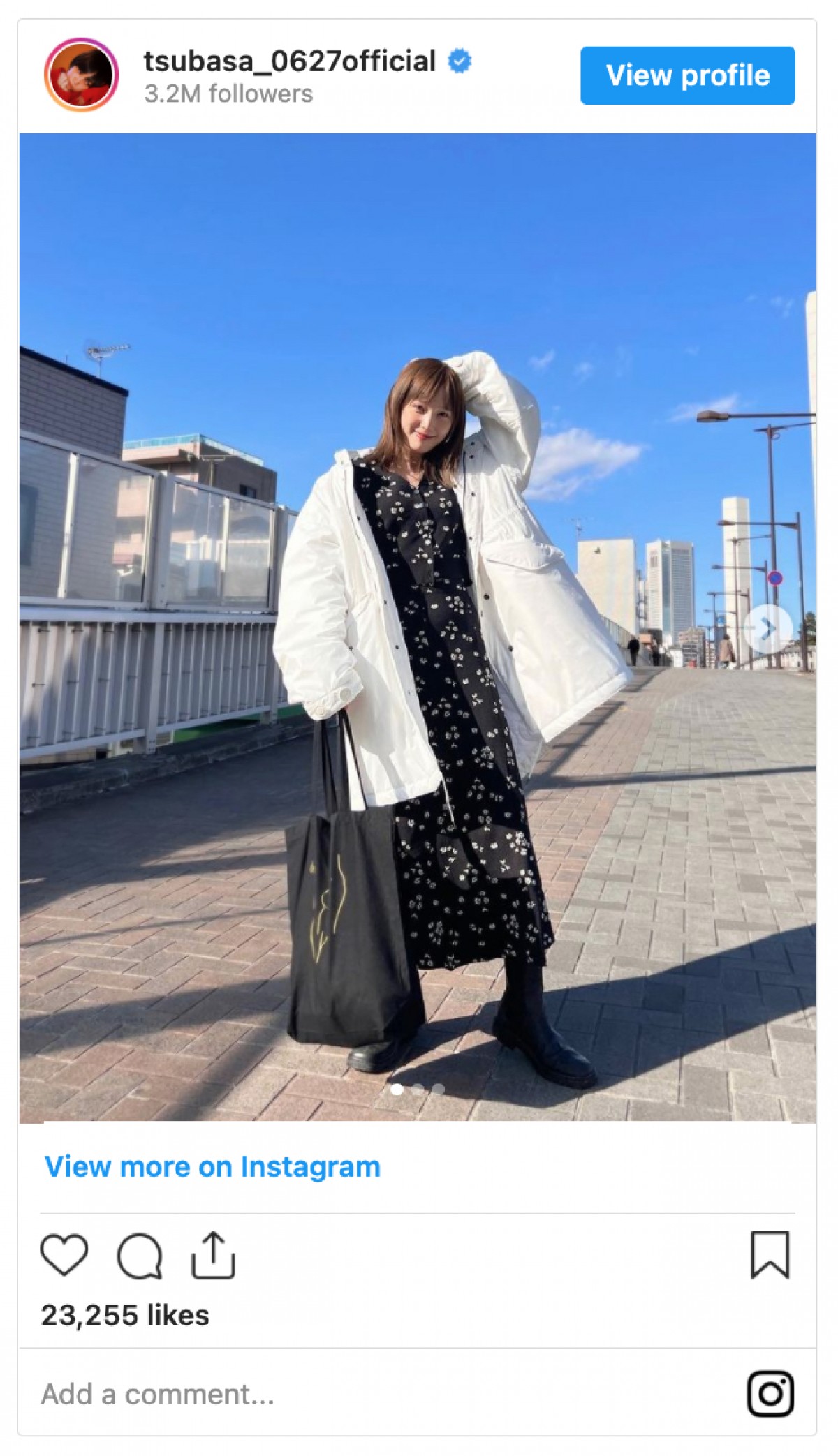 本田翼、キュートなモノトーン私服コーデに反響「めっちゃ可愛い」「オシャレ」