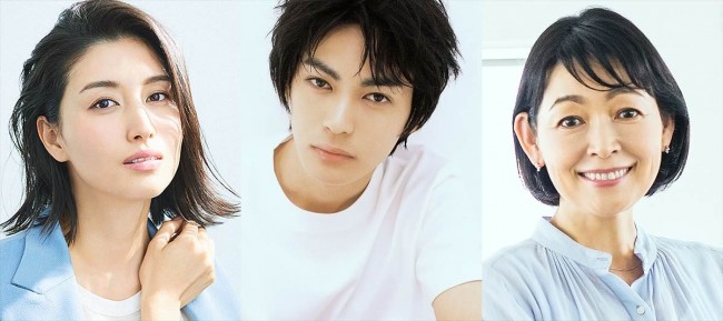 ドラマ『先生のおとりよせ』に出演する(左から)橋本マナミ、神尾楓珠、財前直見