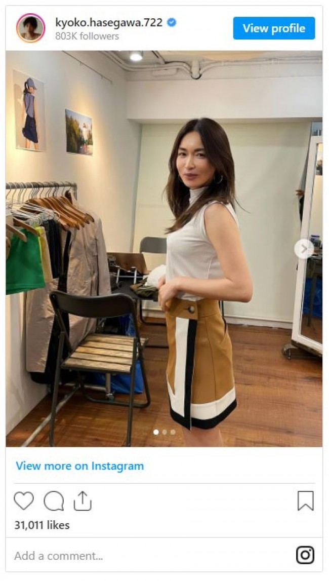 長谷川京子愛用ブランドTMGゴルフスカート