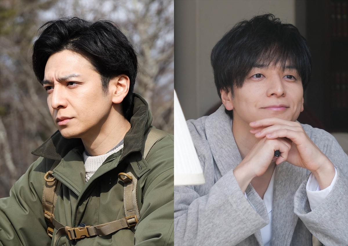 ドラマ『元彼の遺言状』で1人2役を担当する生田斗真。左が兄・富治、右が弟・栄治