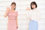 「GiRLS by PEACH JOHN」の新ミューズに就任した（左から）井上咲楽、なえなの