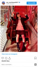 4月スタートのドラマ『ナンバMG5』（フジテレビ系）で高校生のヒロインを演じる森川葵　※「森川葵」インスタグラム