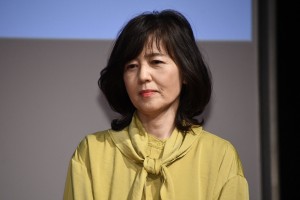 ラマ『パンドラの果実～科学犯罪捜査ファイル～』記者会見に出席した石野真子