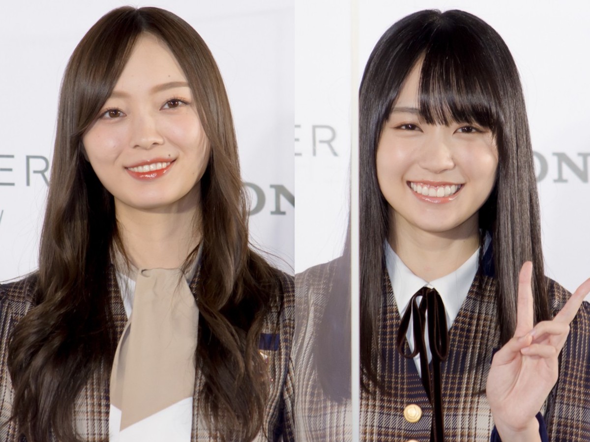 (左から)乃木坂46・梅澤美波、賀喜遥香
