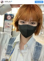 蒔田彩珠、オレンジヘアにイメチェン　※「蒔田彩珠」インスタグラム