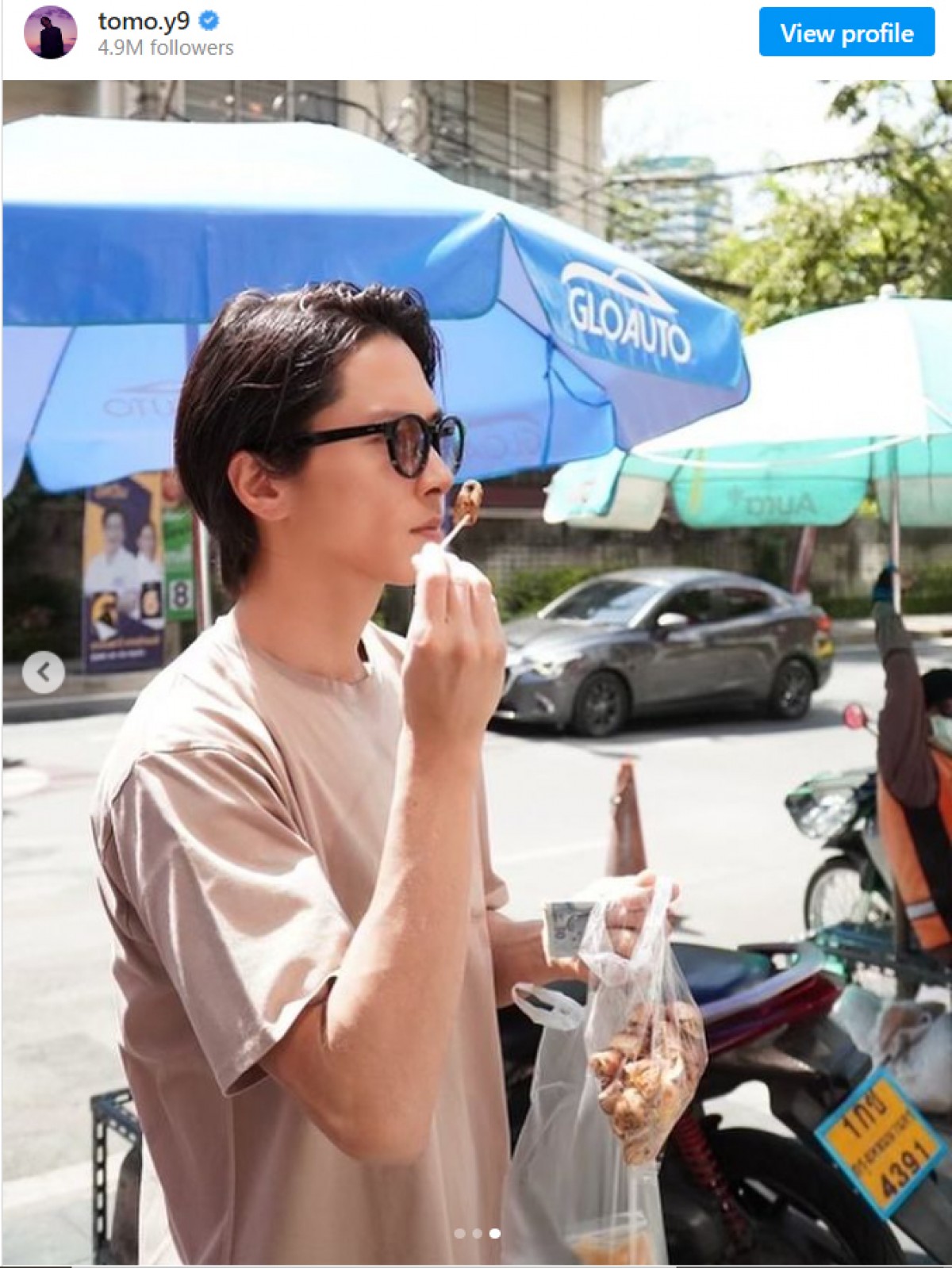 山下智久、撮影で滞在・タイでの食べ歩きショットを公開　「すごく美味しかったです！」