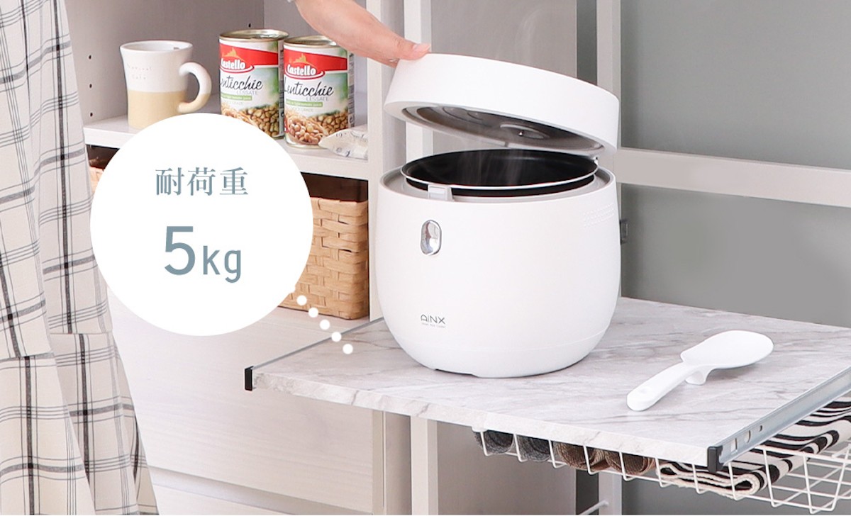コンパクトなのに収納力バツグンの家電ラック