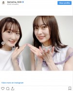 （左から）生駒里奈、鈴木絢音　※「生駒里奈」インスタグラム