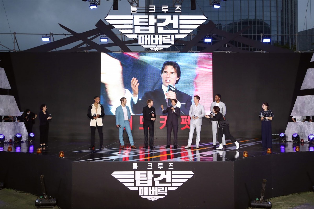 『トップガン マーヴェリック』興収56億円突破！　トム・クルーズら韓国プレミアに登場