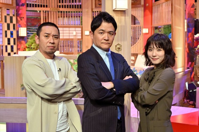 『日本のドン』（左から）番組MCの千鳥・大悟＆ノブ、松岡茉優
