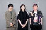 2022 年劇団☆新感線 42 周年興行・秋公演 SHINKANSEN☆RX『薔薇とサムライ２－海賊女王の帰還－』取材会より（左から）神尾楓珠、天海祐希、古田新太