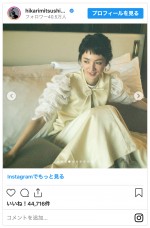 オン眉ヘアを披露した満島ひかり　※「満島ひかり」インスタグラム