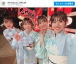 日向坂46佐々木美玲・東村芽依・河田陽菜・松田好花　浴衣姿のMVオフショット公開