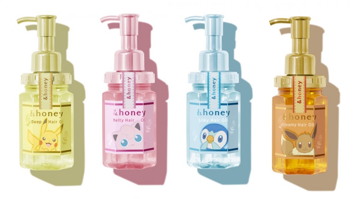 「&honey」がポケモンパッケージに! 髪の悩みと香りから選べる4種のヘアオイル