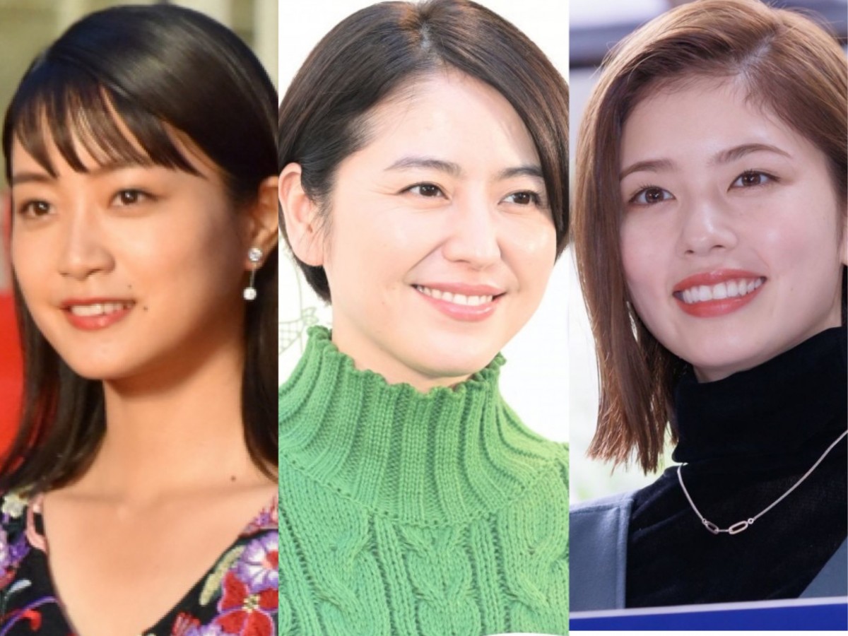 (左から)深川麻衣、長澤まさみ、小芝風花
