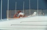 恋人ドディ・アルファイドの父親が所有するヨットでバカンスを過ごすダイアナ妃とヘンリー王子（1997年7月）