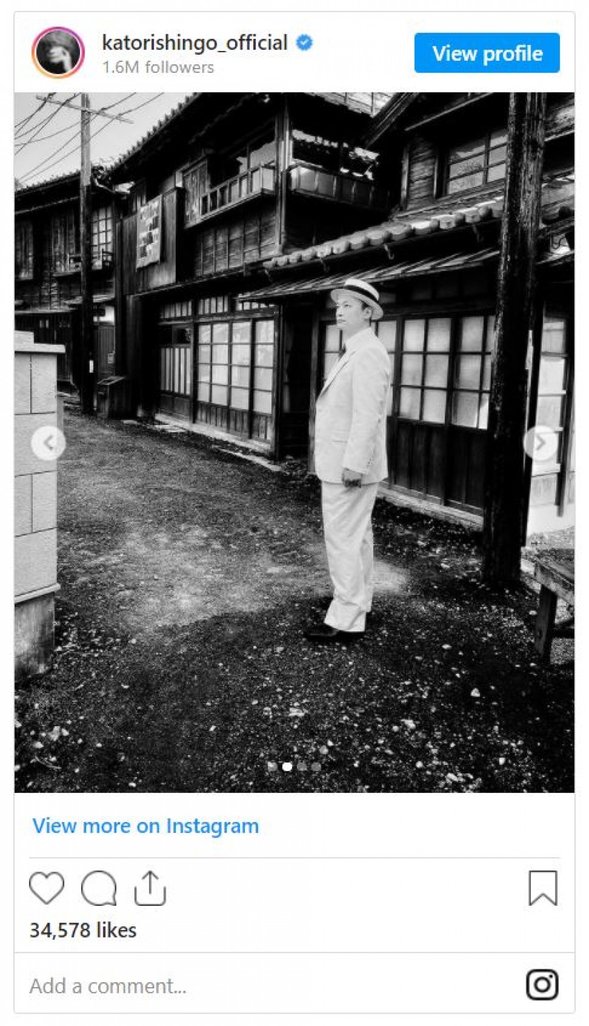 香取慎吾、山本五十六オフショットに反響「男前写真」「素晴らしい作品をありがとう」