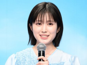 映画『君が落とした青空』“あおキュン”完成報告イベントに登壇した福本莉子
