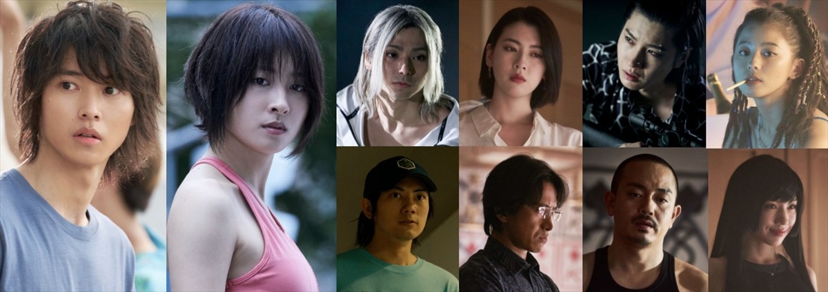 Netflixシリーズ『今際の国のアリス』シーズン2に出演する(左から)山崎賢人、土屋太鳳、(上段左から)村上虹郎、三吉彩花、桜田通、朝比奈彩、(下段左から)渡辺佑太朗、阿部力、青柳翔、仲里依紗