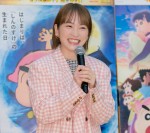 『映画クレヨンしんちゃん もののけニンジャ珍風伝』公開アフレコイベントに登場した川栄李奈