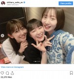 （左から）斎藤ちはる、高山一実、能條愛未　※「斎藤ちはる」インスタグラム