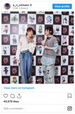 （左から）本田翼、あの　※「あの」インスタグラム