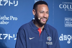 ネイマール、『エアトリ presents PSG JAPAN TOUR 2022』開幕記者会見に登場