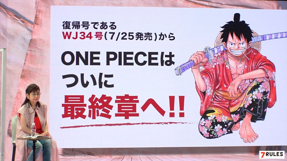 『ONE PIECE FILM RED』ルフィ役・田中真弓に『セブンルール』が密着＆放送決定